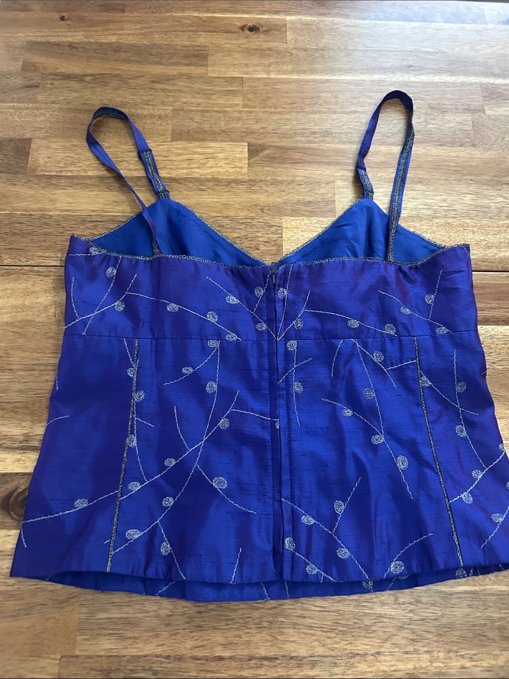 Vintage 90s Y2K Nicole Miller Women's Embroidered Camisole and Skirt Set - Picture 3 of 7